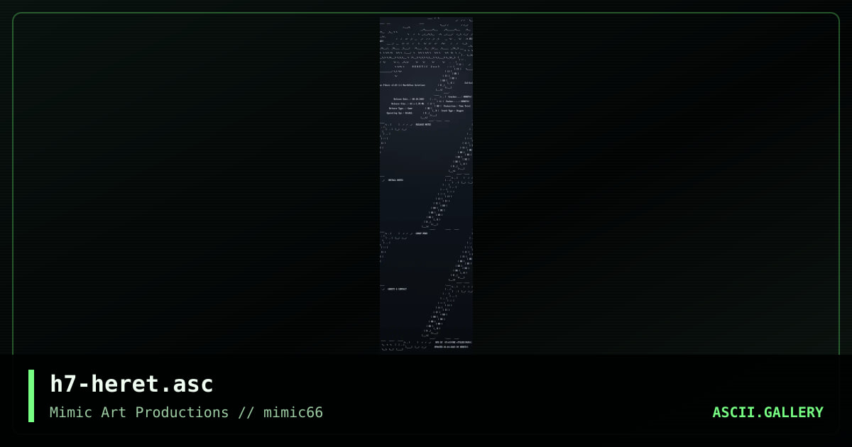 h7-heret.asc, by h7, 2003