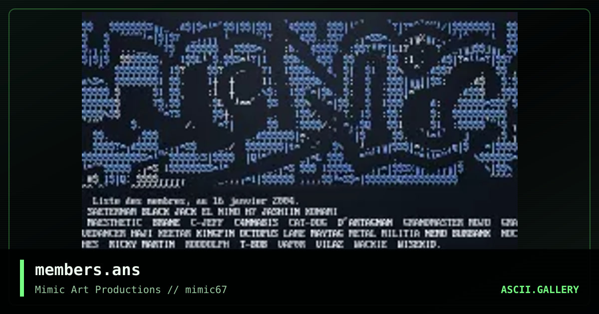 members.ans, by mimic ascii, 2004