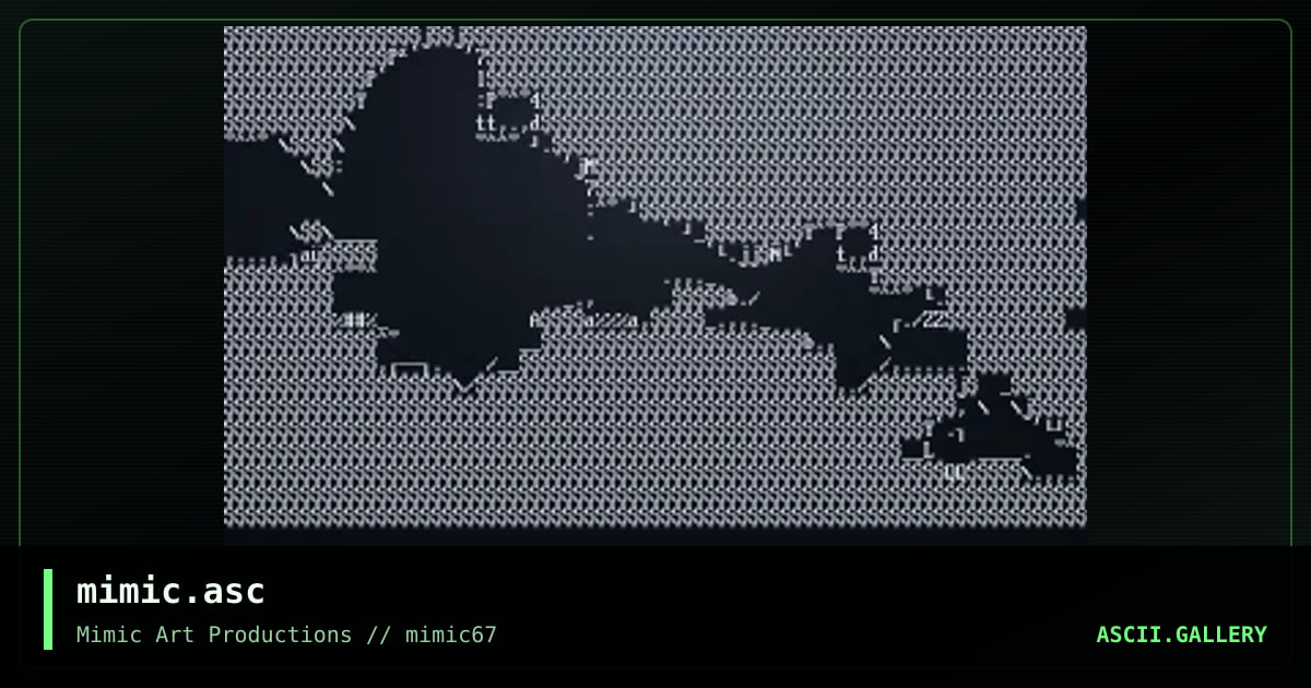 mimic.asc, by mimic ascii, 2004