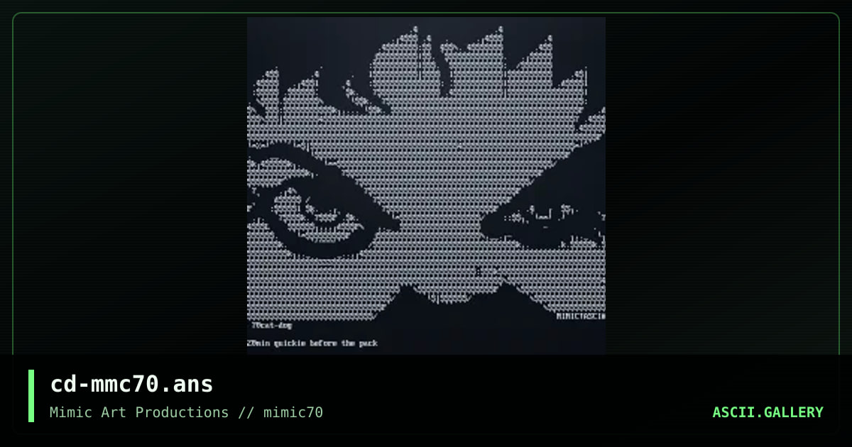 cd-mmc70.ans, by cat-dog, 2004