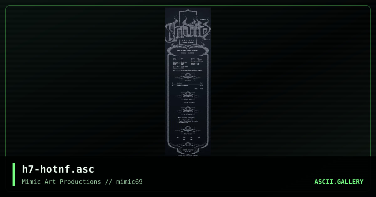 h7-hotnf.asc, by h7, 2004