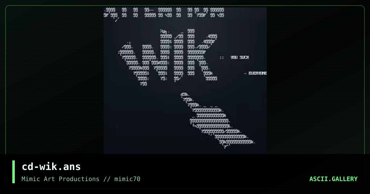 cd-wik.ans, by cat-dog, 2004