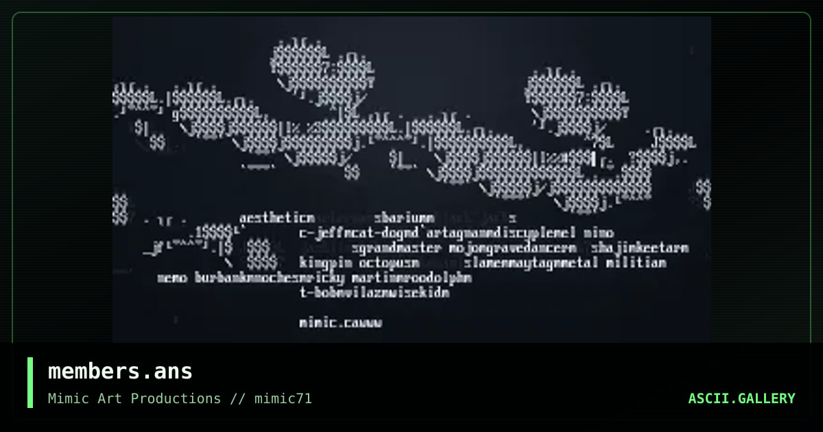 members.ans, by mimic ascii, 2004