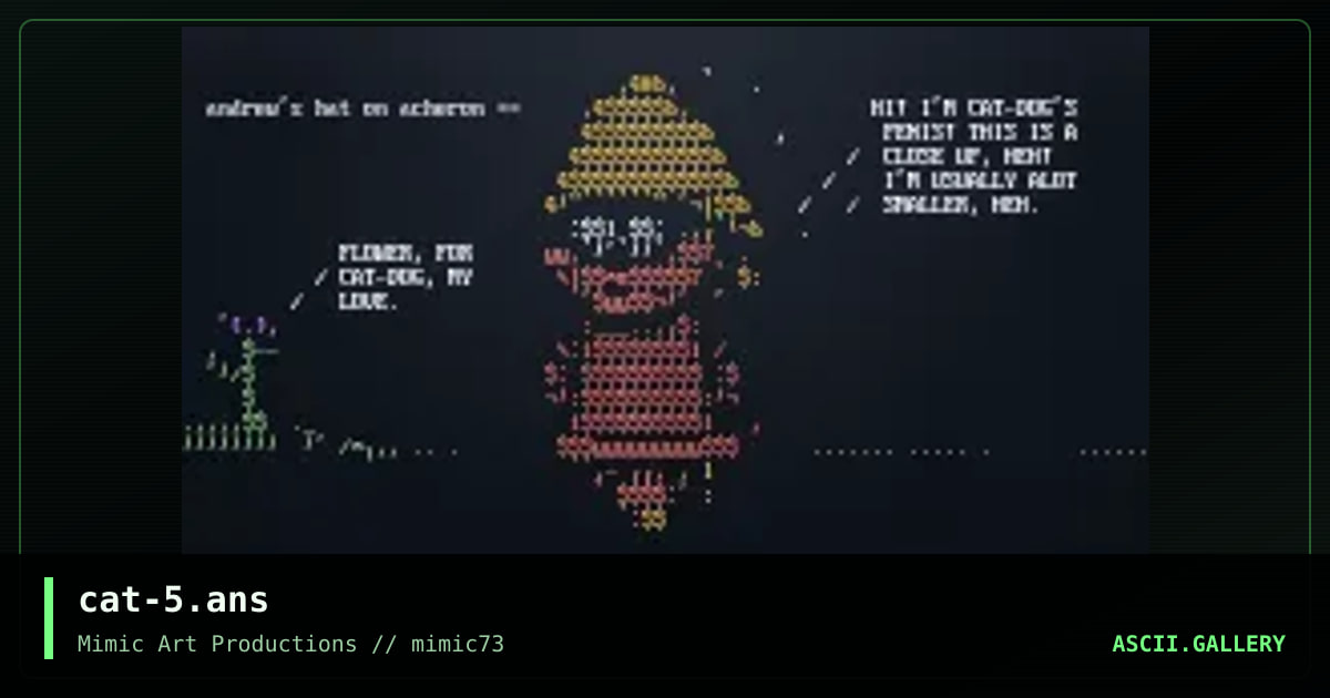 cat-5.ans, by mimic ascii, 2004