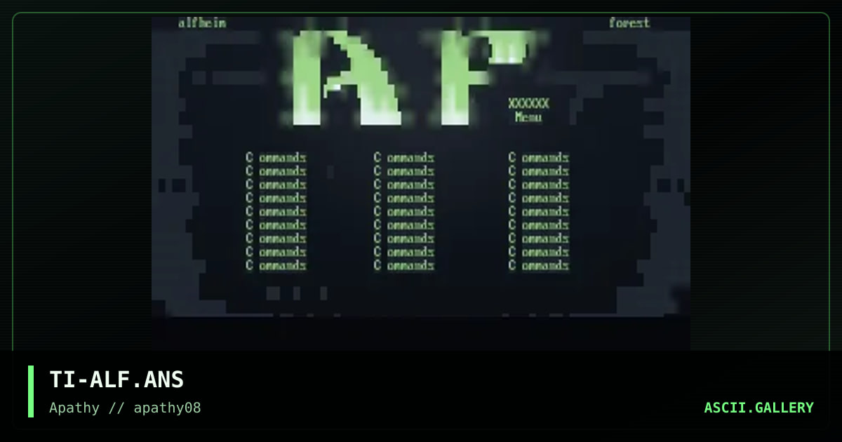 Alfheim Forest template, by trip, 1996