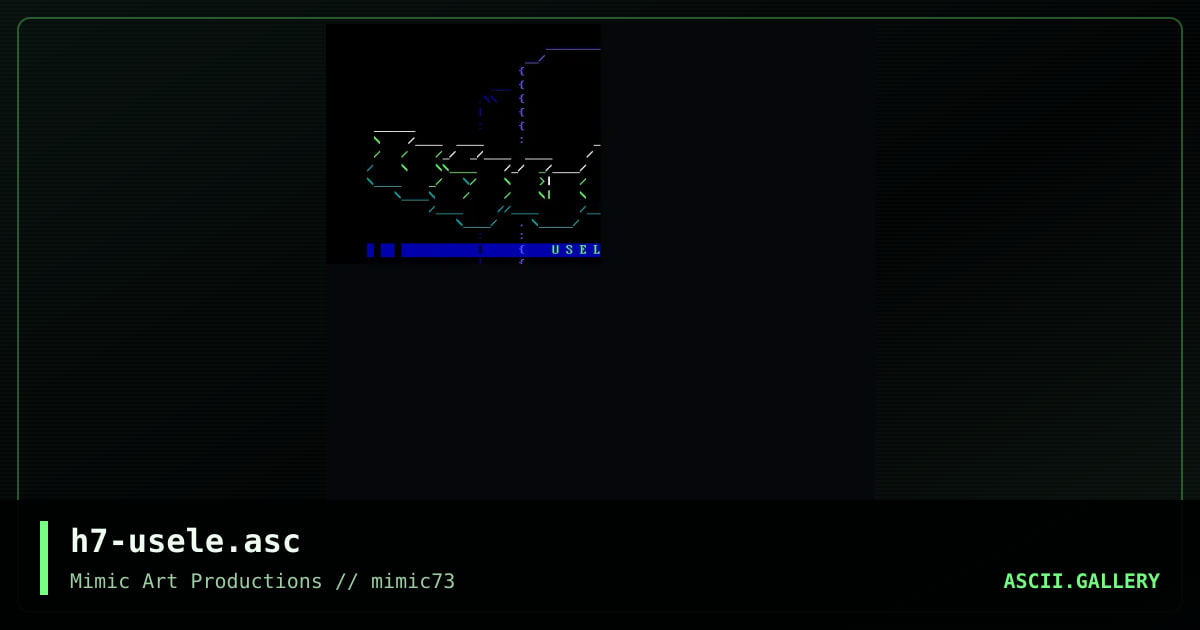 h7-usele.asc, by h7, 2004
