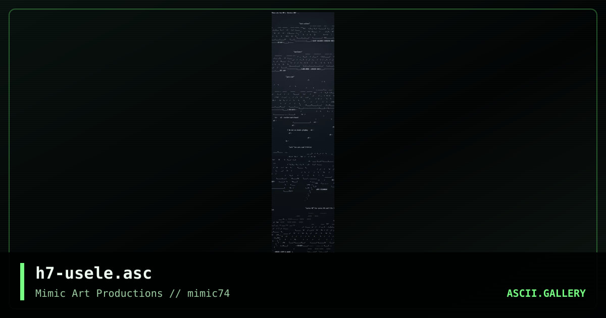 h7-usele.asc, by h7, 2004