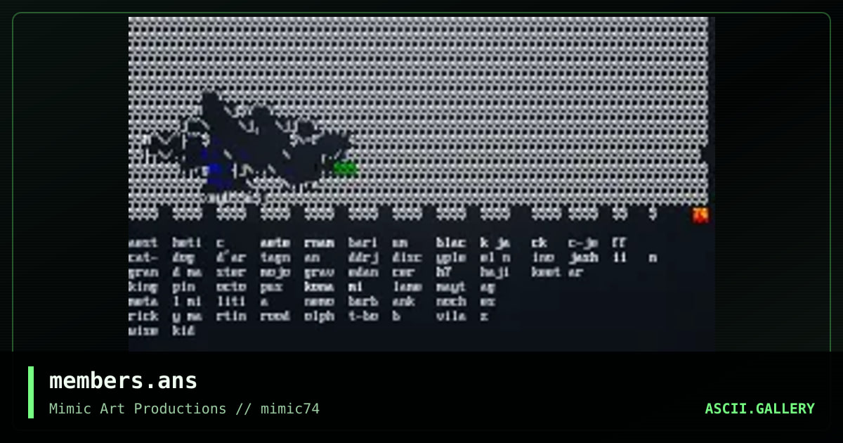 members.ans, by mimic ascii, 2004