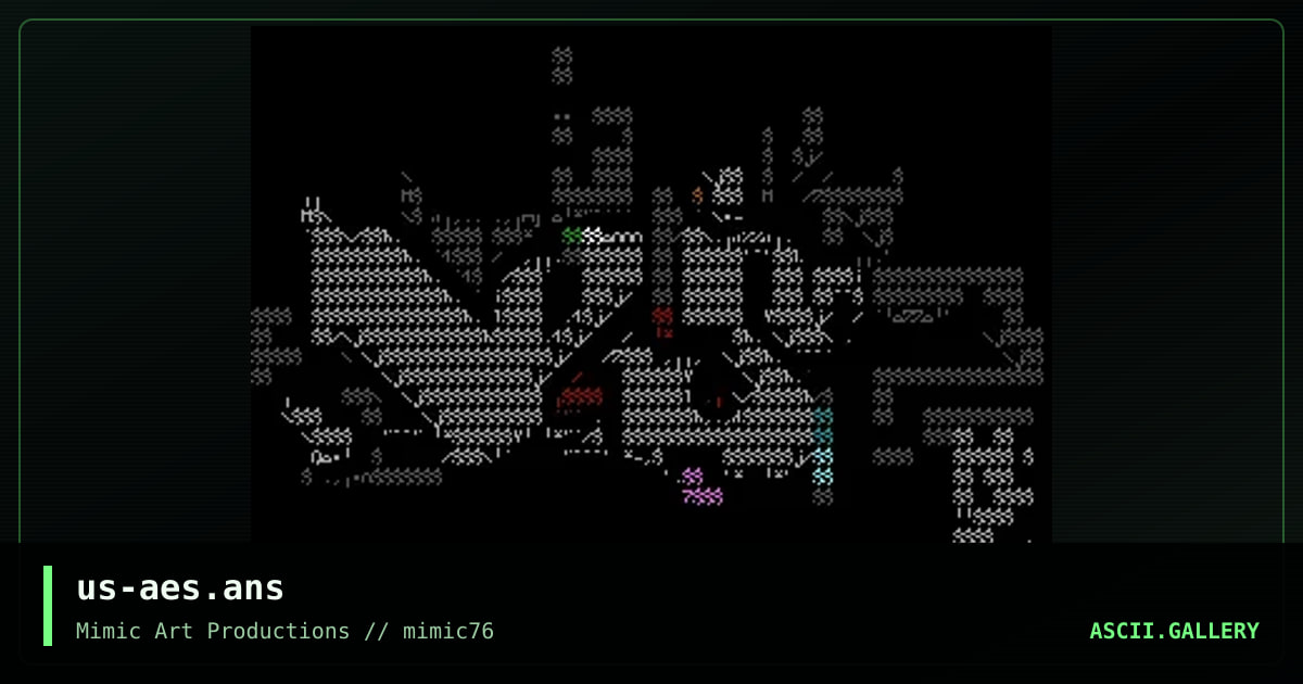 us-aes.ans, by mimic ascii, 2004