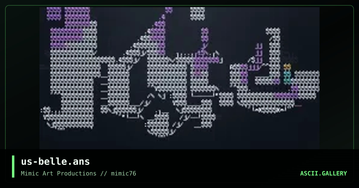 us-belle.ans, by mimic ascii, 2004