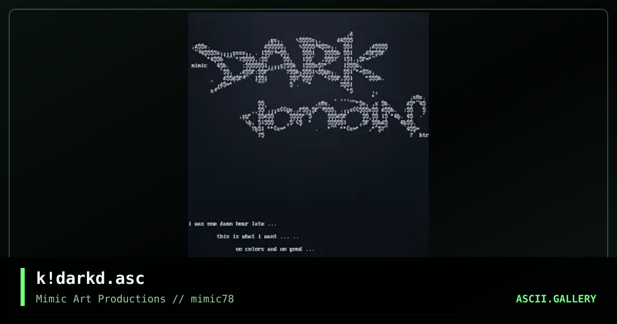 k!darkd.asc, by keetar, 2004