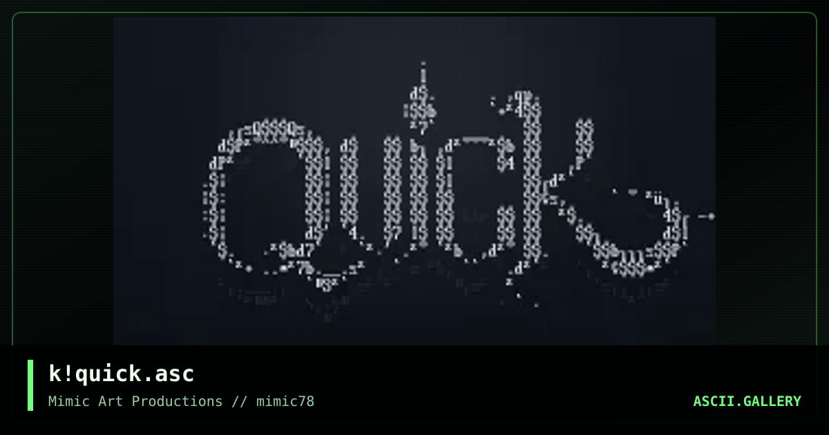 k!quick.asc, by keetar, 2004
