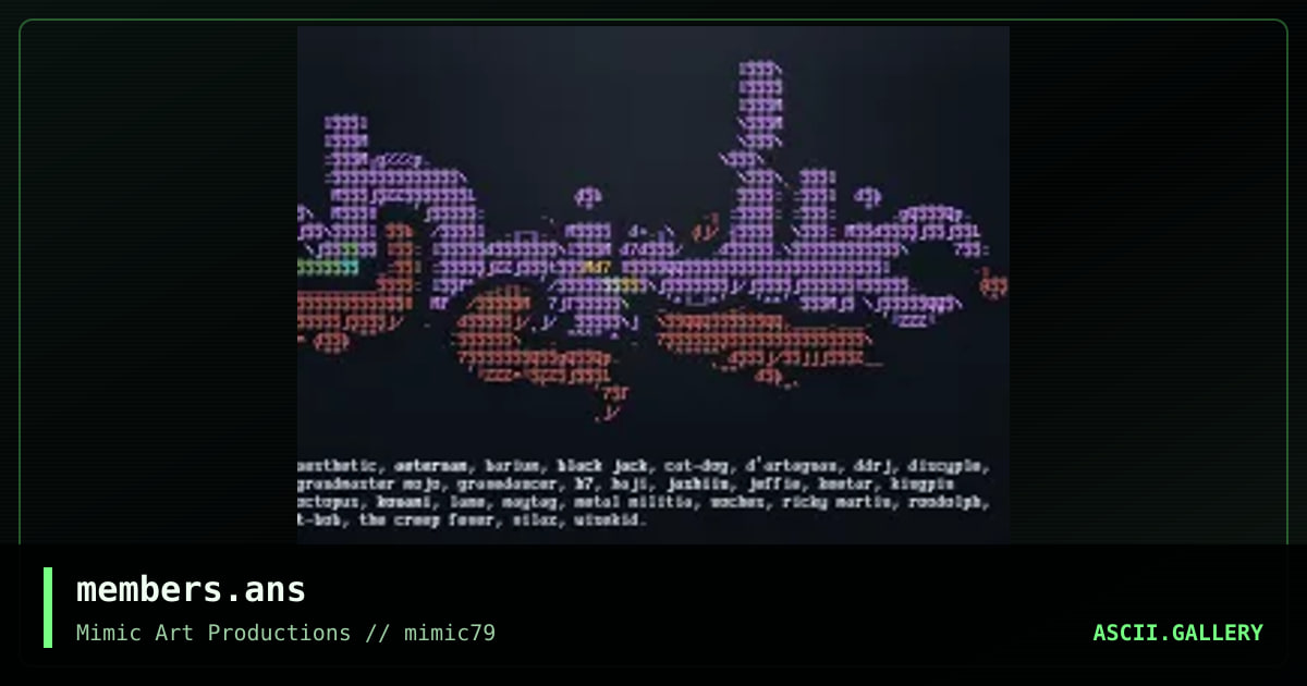 members.ans, by mimic ascii, 2005