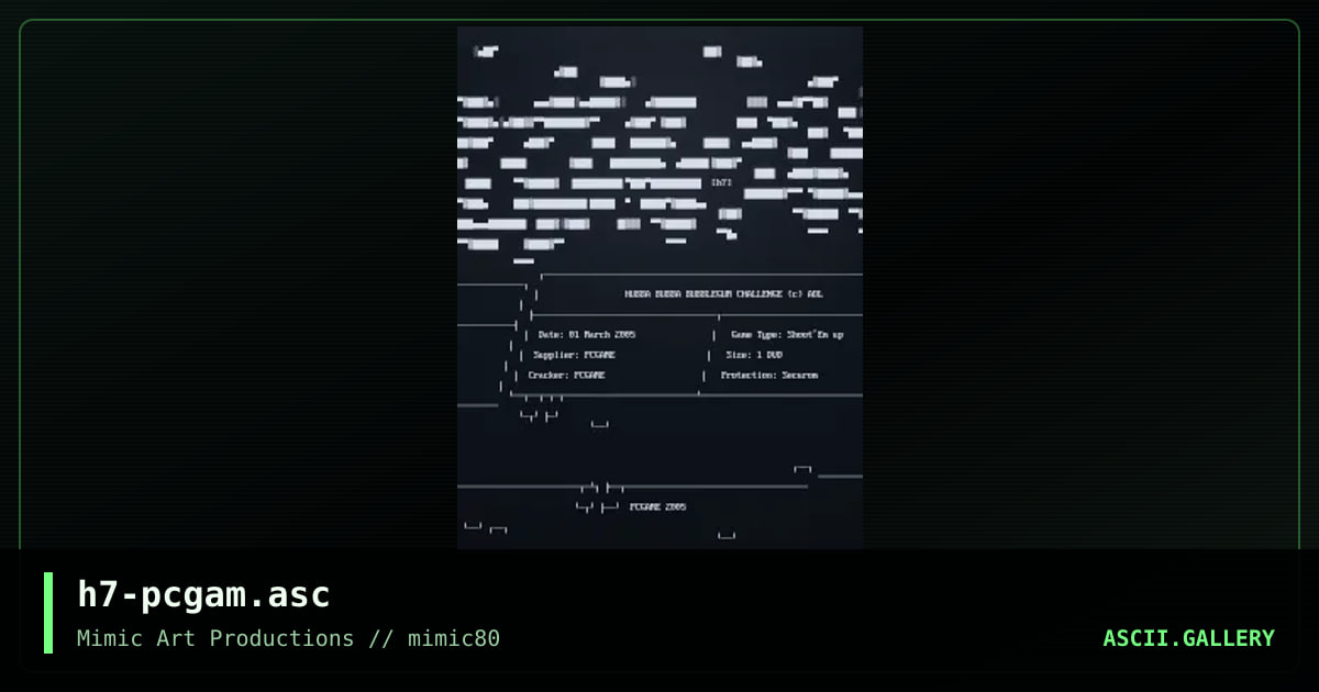 h7-pcgam.asc, by h7, 2005