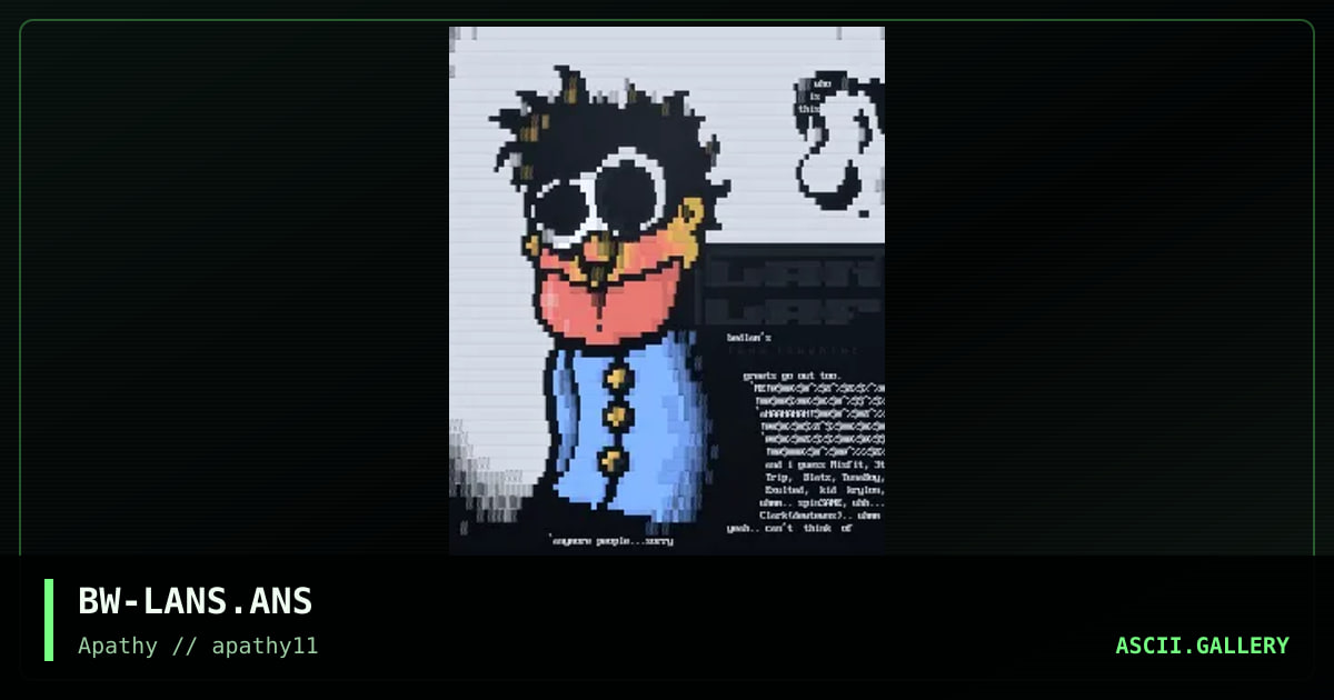 lans laughter, by balls wilson, 1996