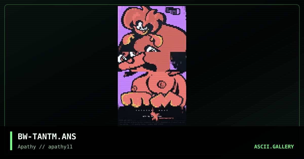 TaintedmeaT, by balls wilson, 1996