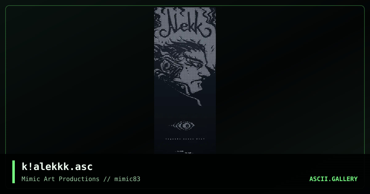 k!alekkk.asc, by keetar, 2005