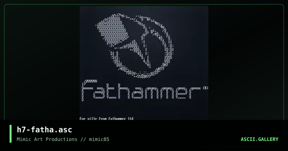 h7-fatha.asc, by h7, 2007