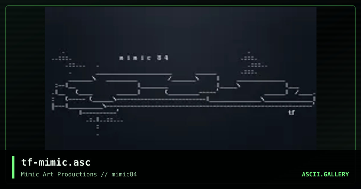 tf-mimic.asc, by twofoot, 2006