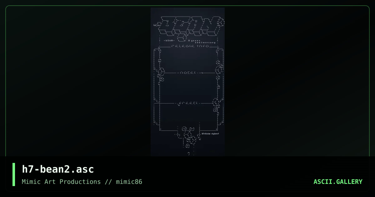 h7-bean2.asc, by h7, 2008