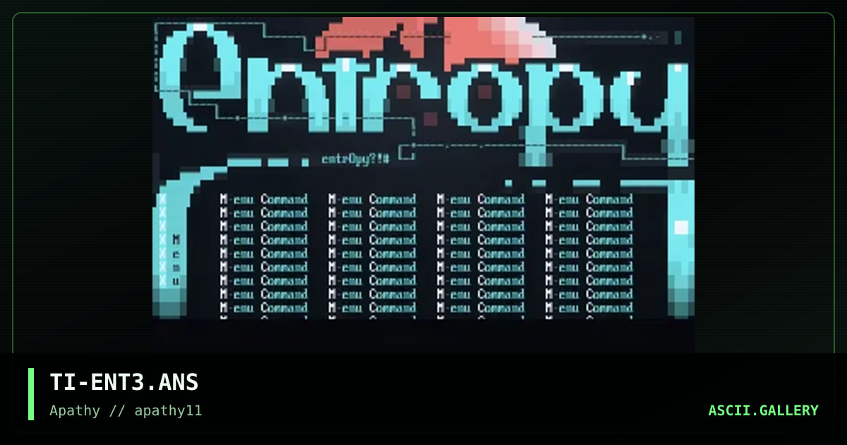 Entropy menu template, by trip, 1996
