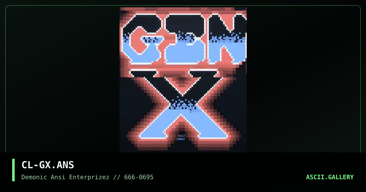 CL-GX.ANS, by clepto, 1995