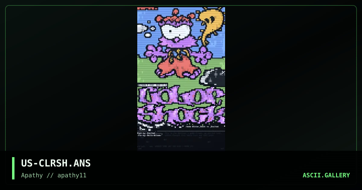 cOLOR sHOCK, by balls wilson, exulted, 1996