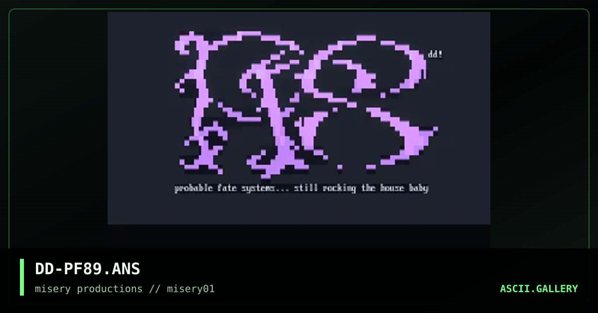 Probable Fate Systems., by da drug, 1997