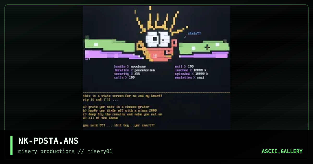 pandemonium stats!! !!#@##, by novokane, 1997
