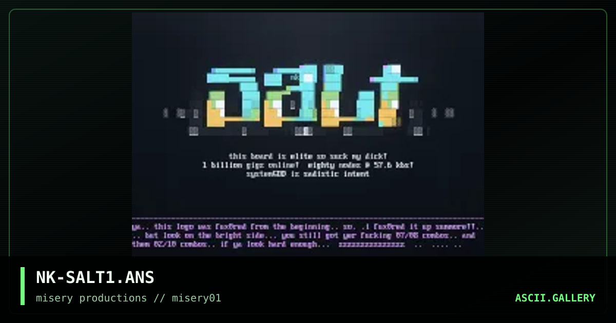 s  a l  !  t, by novokane, 1997