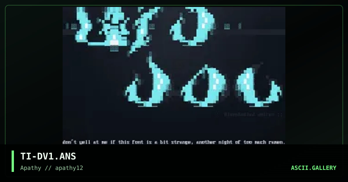 Disembodied Voices, by trip, 1996