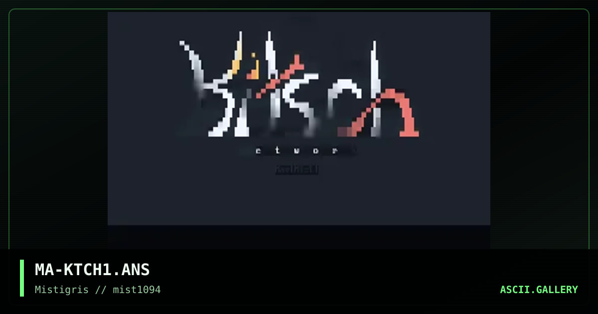 KiTSCHNet logo, by mavrik, 1994