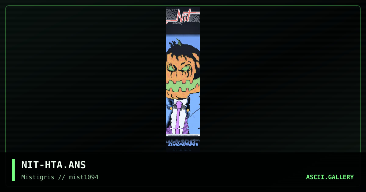 Holocaust: The Armageddon, by nitnatsnoc, 1994