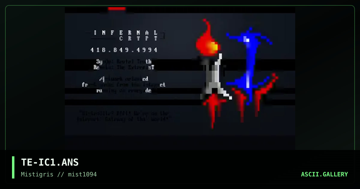 Infernal Crypt, by the extremist, 1994