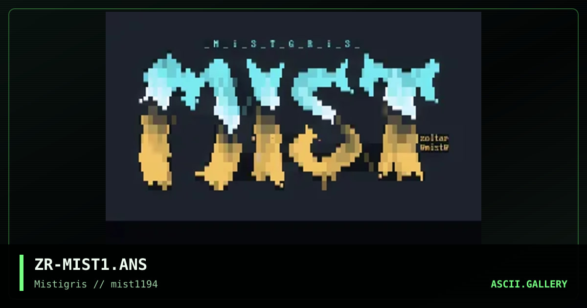 Mistigris logo, by zoltar, 1994