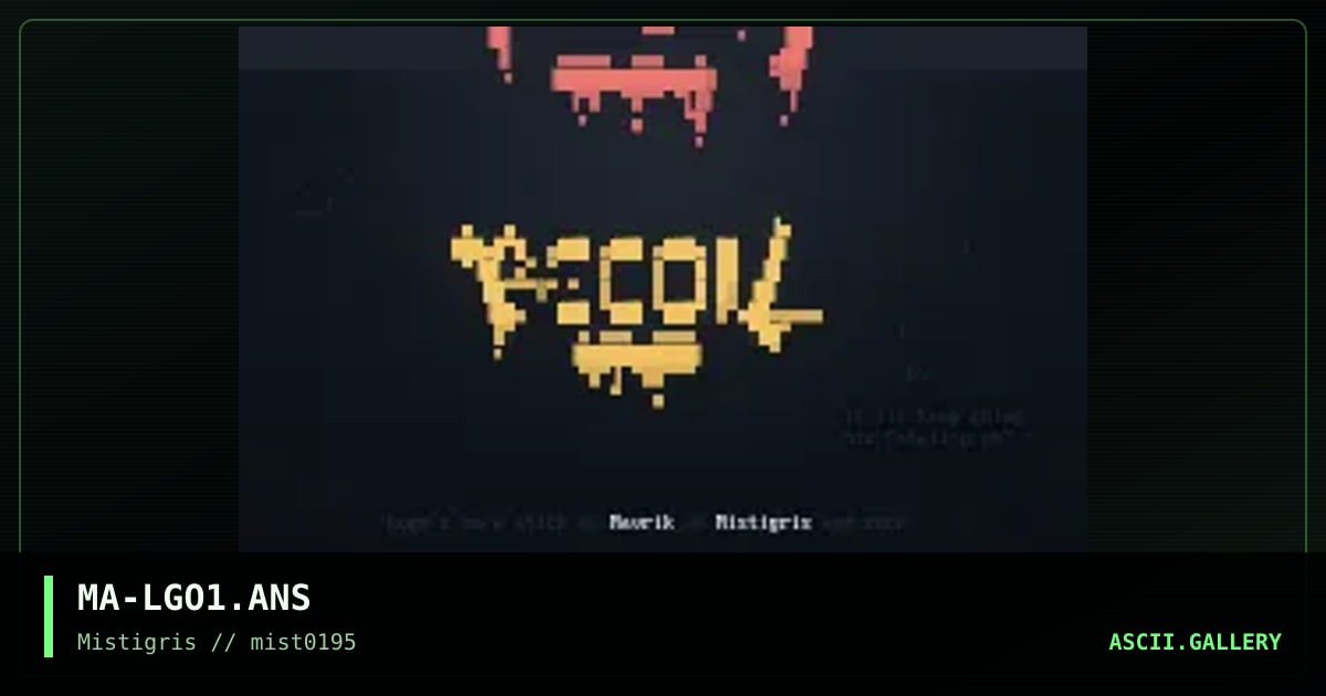 Logos-on-a-stick #1, by mavrik, 1995