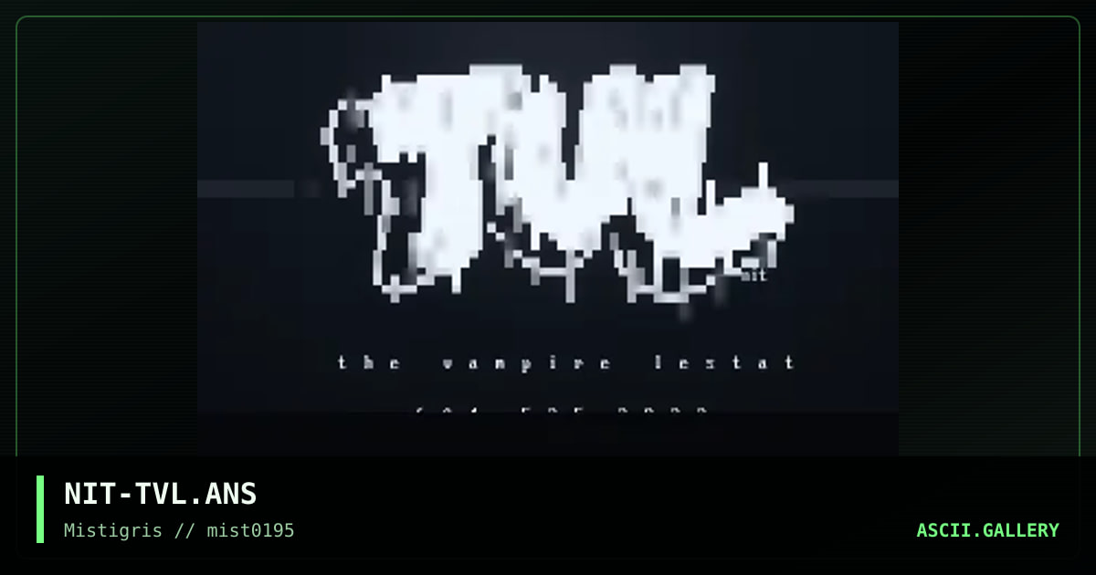 The Vampire Lestat, by nitnatsnoc, 1995