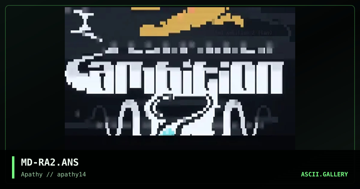 Restricted Ambition 2, by mr self destruct, 1996