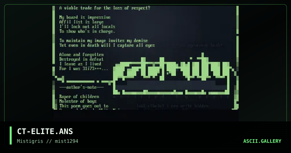 I am 31i73+++, by cthulu, eerie, 1994