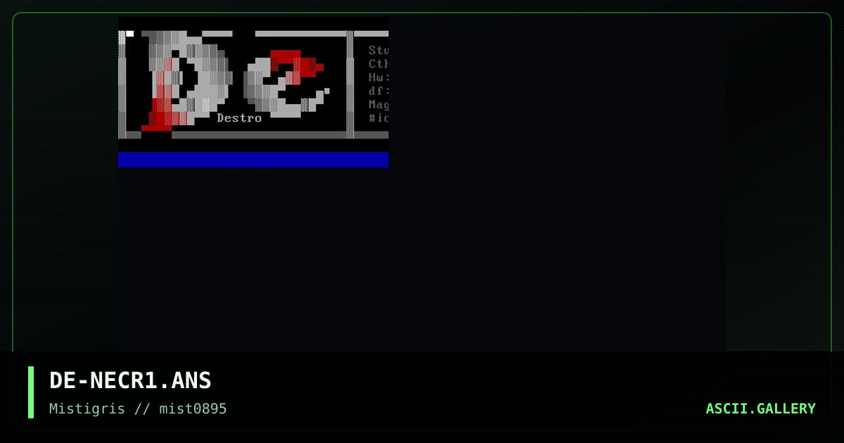 Necropolis, by destro, 1995