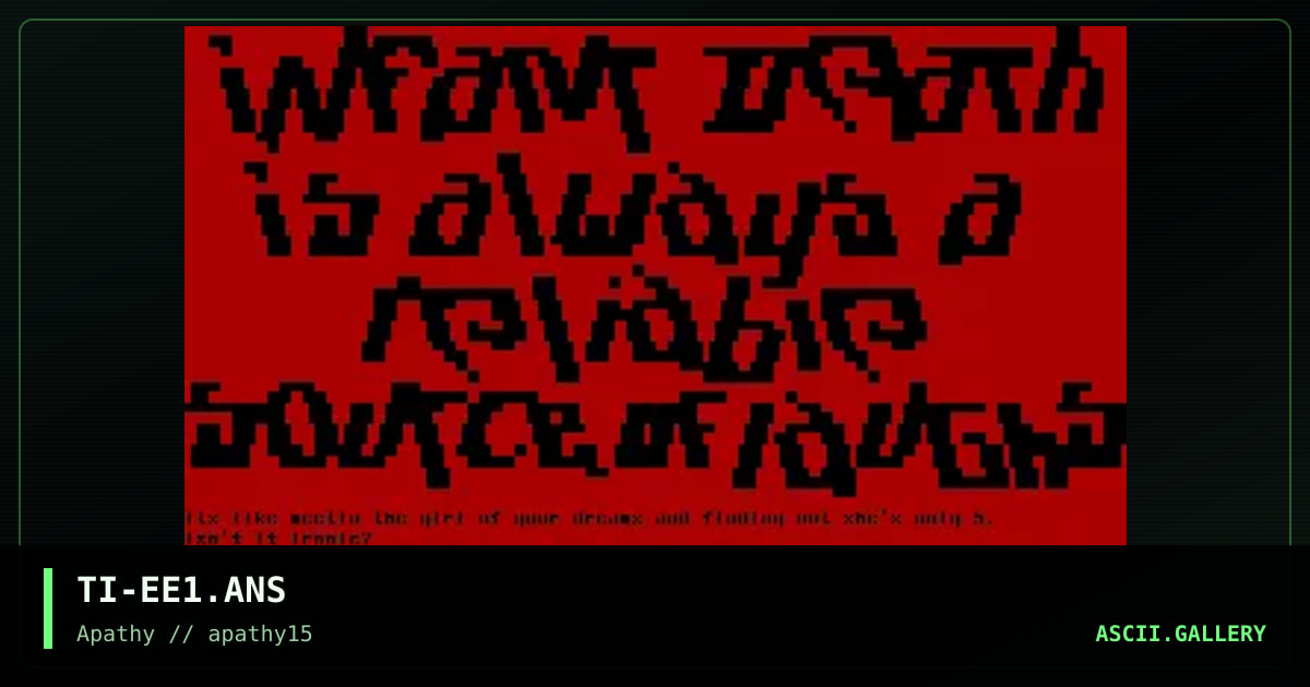 Evil Eye, by trip, 1996