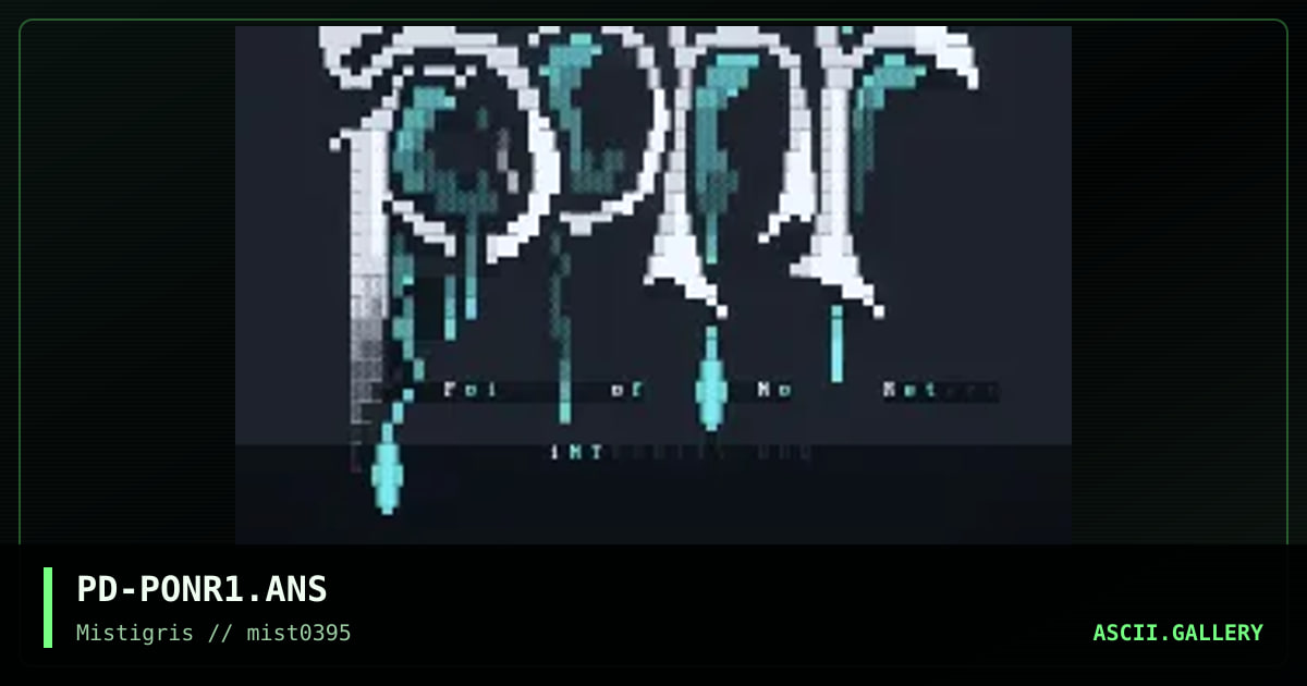 Point of No Return logo, by prince of darkness, 1995