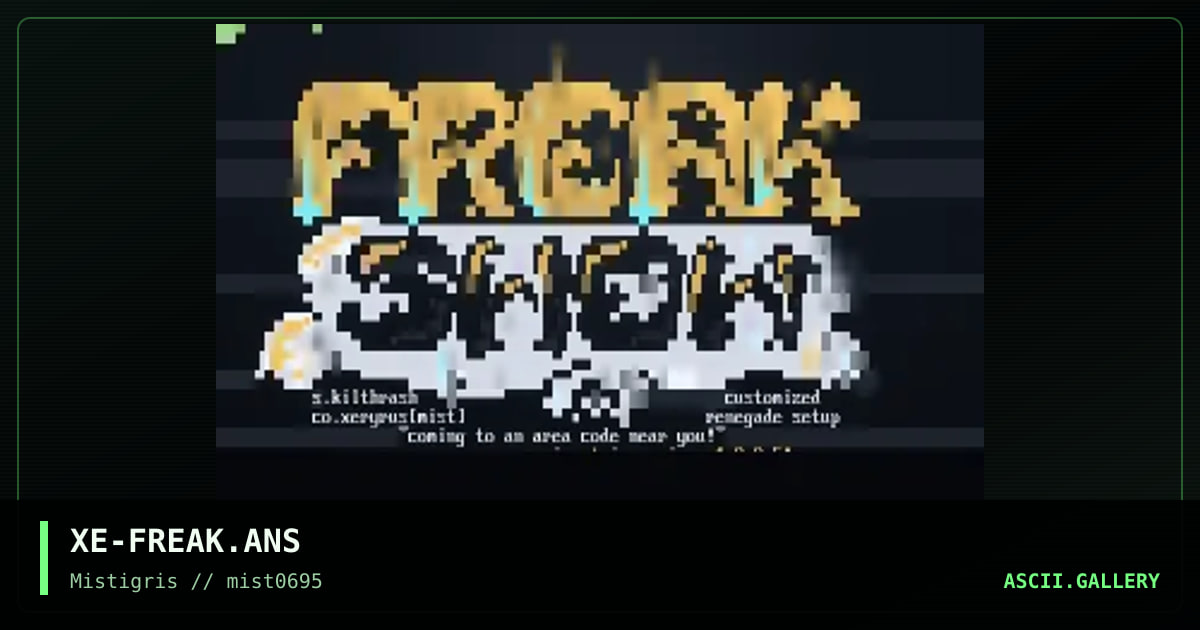 Freak Show, by xeryrus, 1995