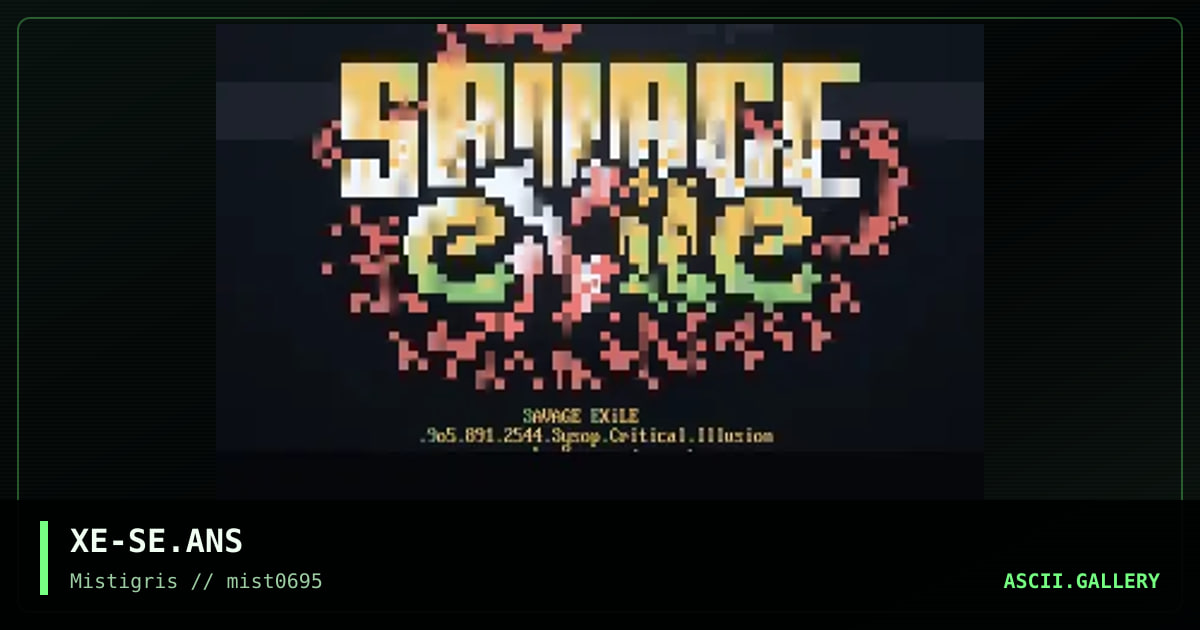 Savage Exile!, by xeryrus, 1995