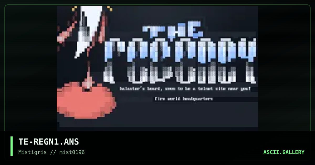 The Regency, by the extremist, 1996
