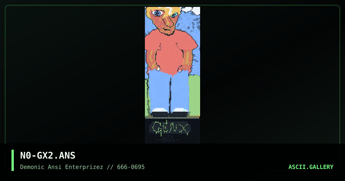 N0-GX2.ANS, by n0thing, 1995