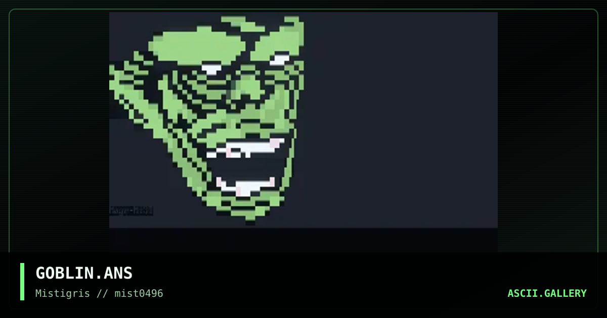 sTICKY orC hEAD, by mage, 1996