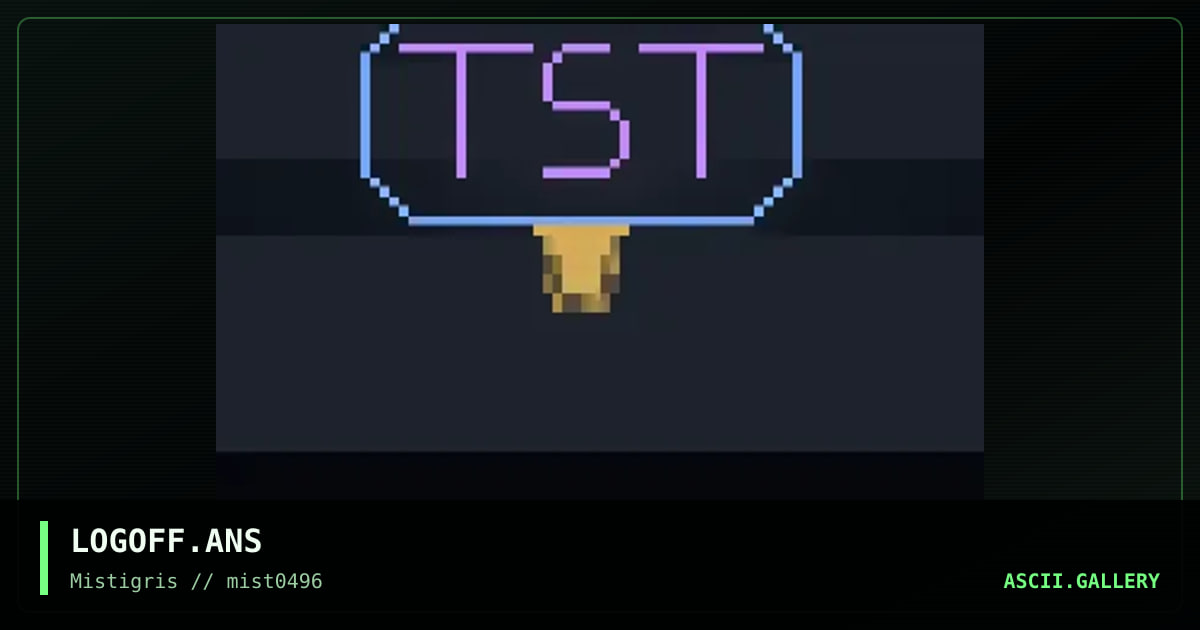 TsT lOGOFF tORCH (looks like a carr, by nitty, 1996