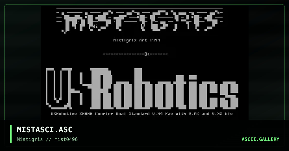 MiSTiGRiS ASCii, by white insanity, r noble, 1996