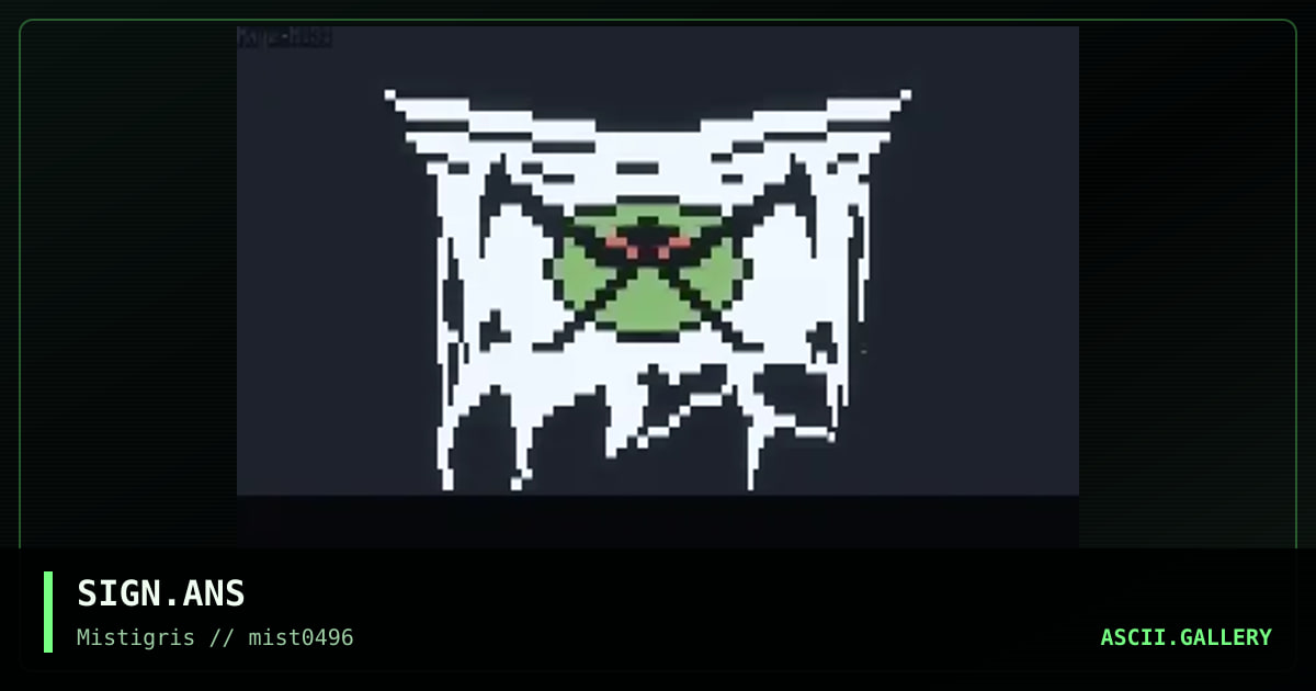 eVIL lOOKING SiGN, by mage, 1996